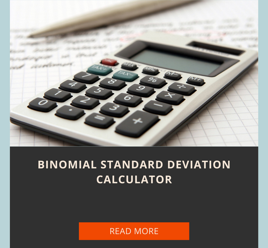 binomial experiment standard deviation calculator