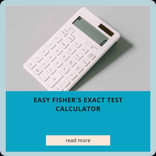 Easy Fisher's Exact Test Calculator